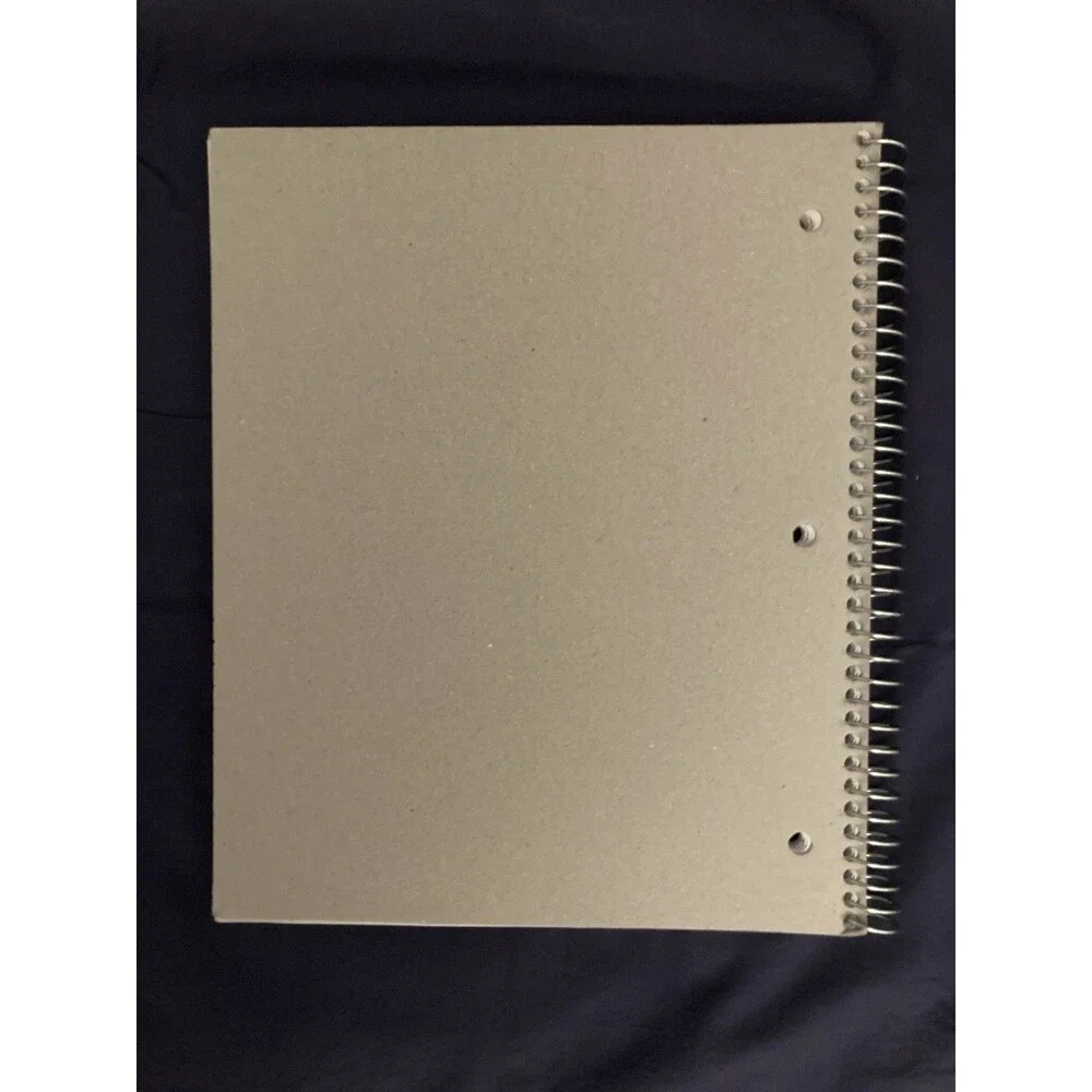 College Ruled Spiral Notebook With Pocket | Purple Front Cover | 106 Sheets